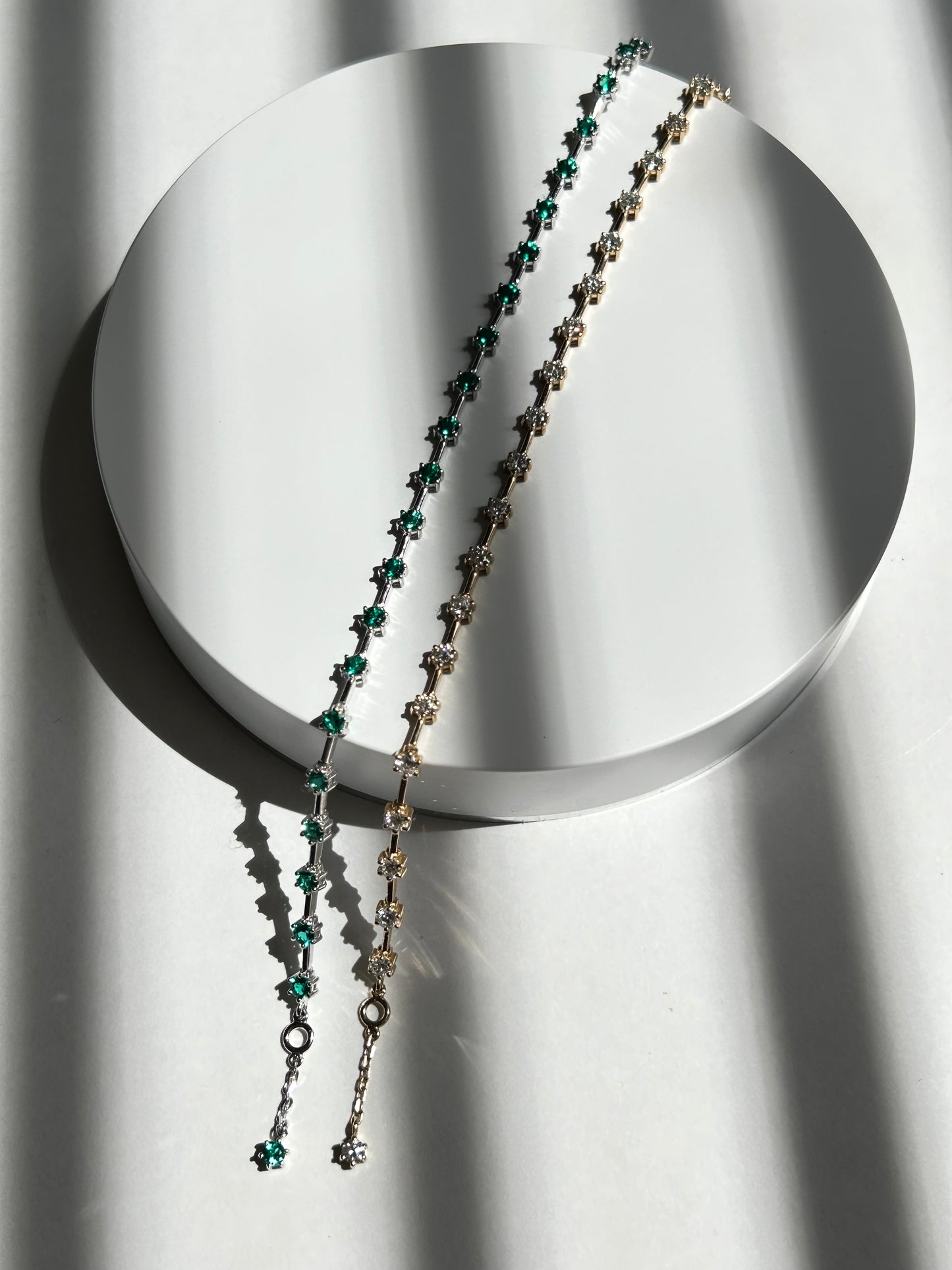 Diana Spaced Emerald Bracelet