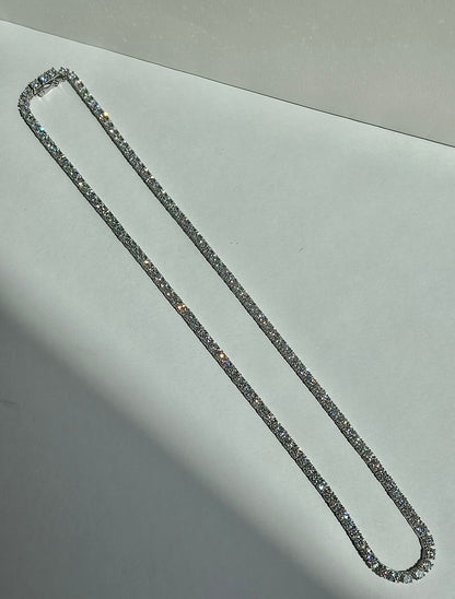 2.5mm 4 Prong Tennis Necklace