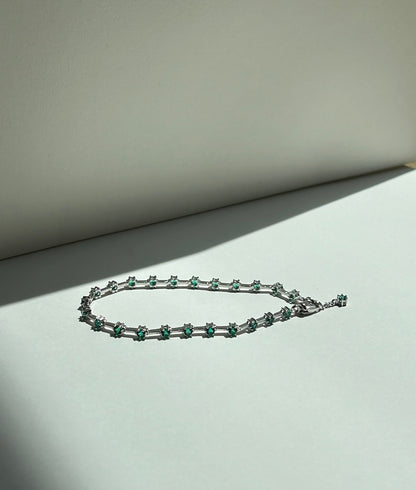 Diana Spaced Emerald Bracelet